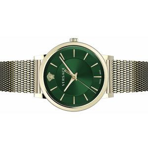 Versace Herren Uhr Armbanduhr Edelstahl V-Circle VE5A00820
