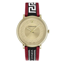 Laden Sie das Bild in den Galerie-Viewer, Versace Herren Uhr Armbanduhr V-Circle VE5A02021 Leder