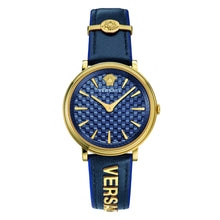 Laden Sie das Bild in den Galerie-Viewer, Versace Damen Uhr Armbanduhr V-Circle VE8101219 Leder