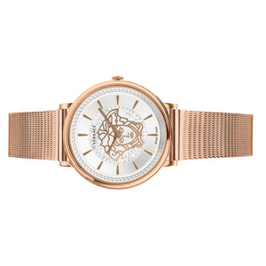 Versace Damen Uhr Armbanduhr V-Circle VE8103019 Edelstahl