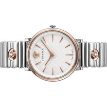 Laden Sie das Bild in den Galerie-Viewer, Versace Damen Uhr Armbanduhr V-Circle VE8105022 Edelstahl
