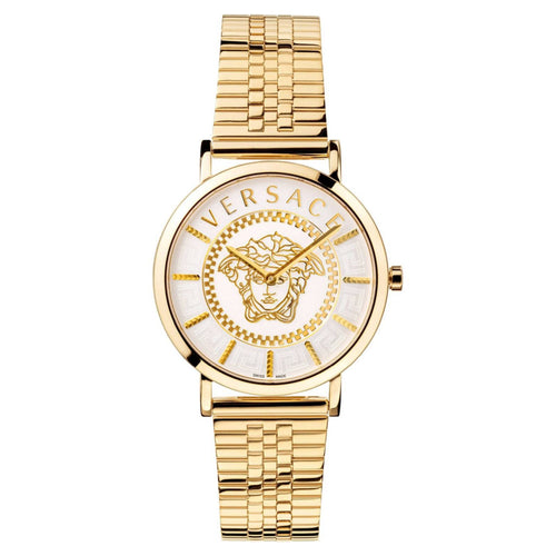 Versace Damen Uhr Armbanduhr V-ESSENTIAL VEK401021 Edelstahl
