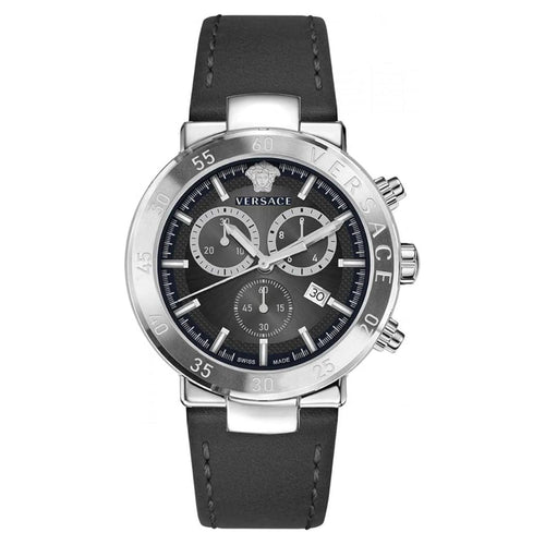 Versace Herren Uhr Armbanduhr Chronograph URBAN MYSTIQUE VEPY00120 Leder