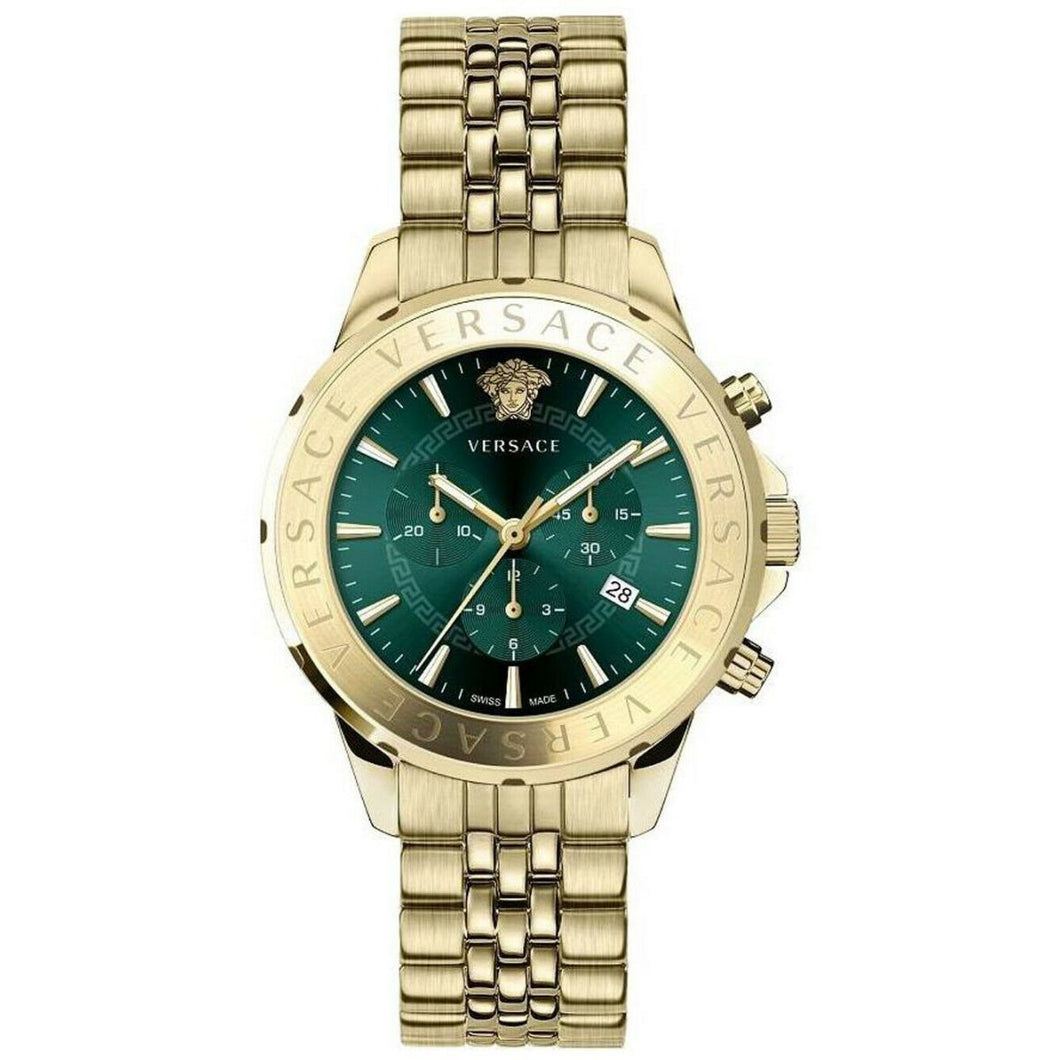 Versace Herren Uhr Armbanduhr Chronograph SIGNAT VEV600619-1 Edelstahl