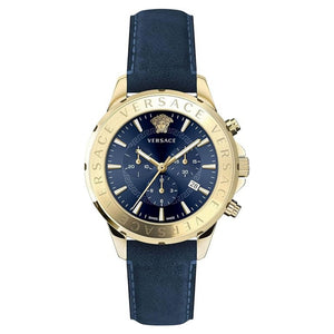 Versace Herren Uhr Armbanduhr Chronograph Signature VEV601423 Leder