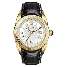 Laden Sie das Bild in den Galerie-Viewer, Versace Herren Uhr Armbanduhr Edelstahl Spirit VFE130015 Leder