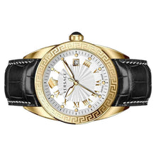 Laden Sie das Bild in den Galerie-Viewer, Versace Herren Uhr Armbanduhr Edelstahl Spirit VFE130015 Leder