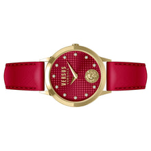 Laden Sie das Bild in den Galerie-Viewer, Versus by Versace Damen Uhr Armbanduhr Strandbank Crystal VSP571221 Leder