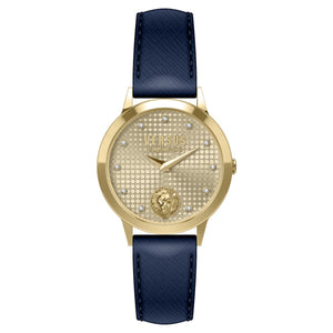 Versus by Versace Damen Uhr Armbanduhr Strandbank Crystal VSP571321 Leder