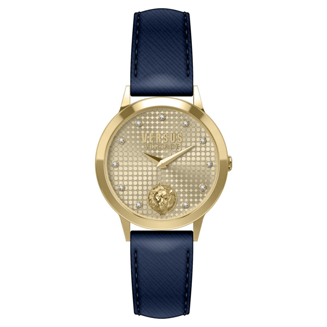 Versus by Versace Damen Uhr Armbanduhr Strandbank Crystal VSP571321 Leder