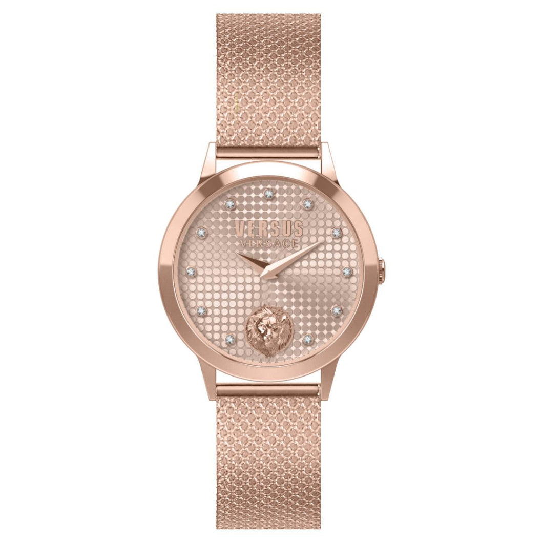 Versus by Versace Damen Uhr Armbanduhr Strandbank Crystal VSP571821 Edelstahl