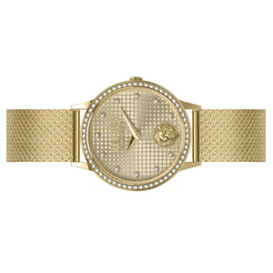Versus by Versace Damen Uhr Armbanduhr Strandbank Crystal VSP572721 Edelstahl