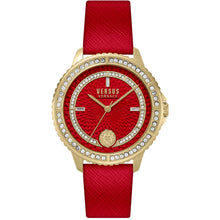 Laden Sie das Bild in den Galerie-Viewer, Versus by Versace Damen Uhr Armbanduhr MONTORGUEIL VSPLM3621 Leder