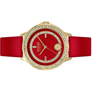 Versus by Versace Damen Uhr Armbanduhr MONTORGUEIL VSPLM3621 Leder