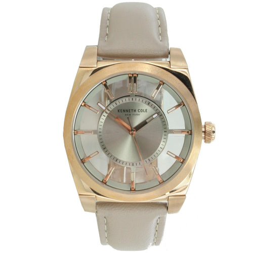 Kenneth Cole New York Damen-Armbanduhr Analog Quarz Leder 10027853