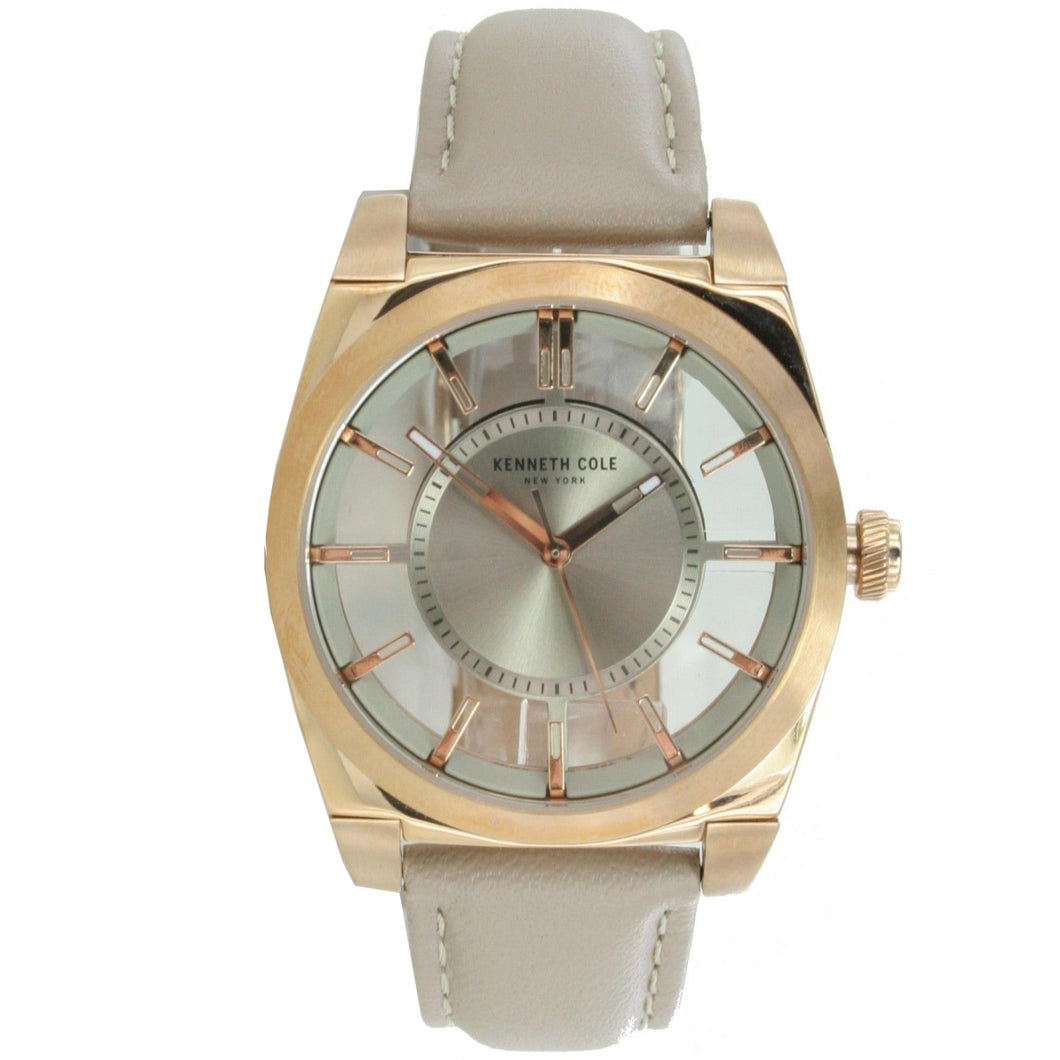 Kenneth Cole New York Damen-Armbanduhr Analog Quarz Leder 10027853