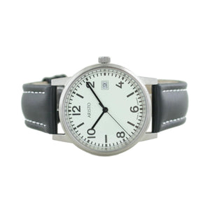 Aristo U-Boot Herren Uhr Edelstahl 3H27 Leder