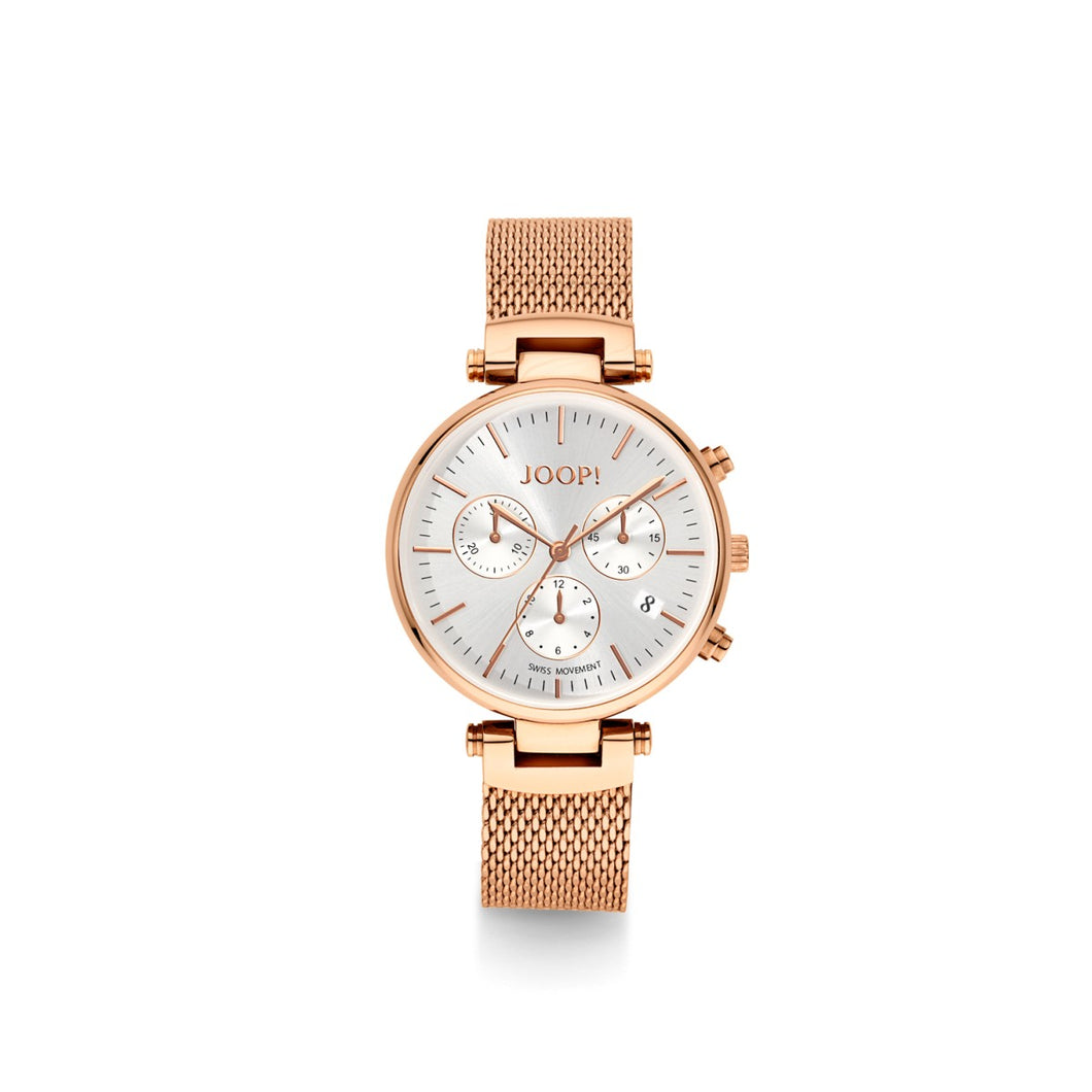 Joop Damen Uhr Armbanduhr Chronograph 2022831 Analog Quarz Edelstahl