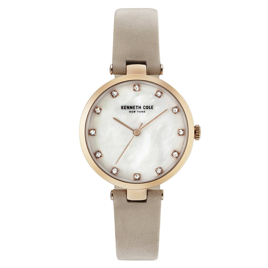 Kenneth Cole New York Damen-Armbanduhr Analog Quarz Leder KC50257003