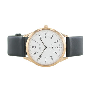 Aristo Bauhaus 1069 Herren Uhr Edelstahl 0H16 Leder