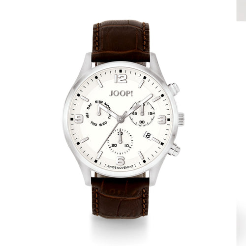 Joop Herren Uhr Armbanduhr Chronograh 2022866 Analog Quarz Leder