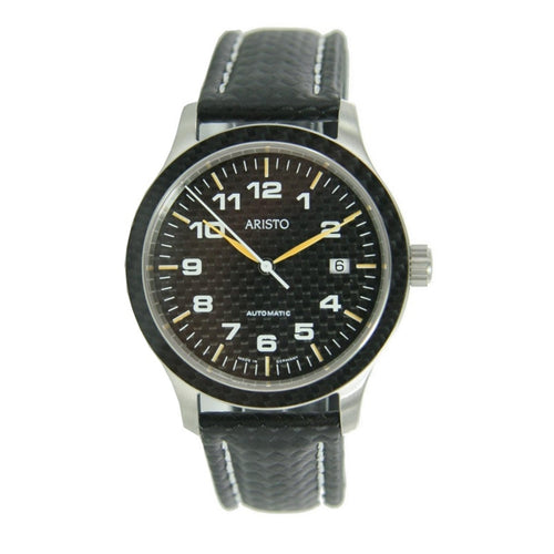 Aristo Herren Uhr Carbonuhr Automatik 7H81