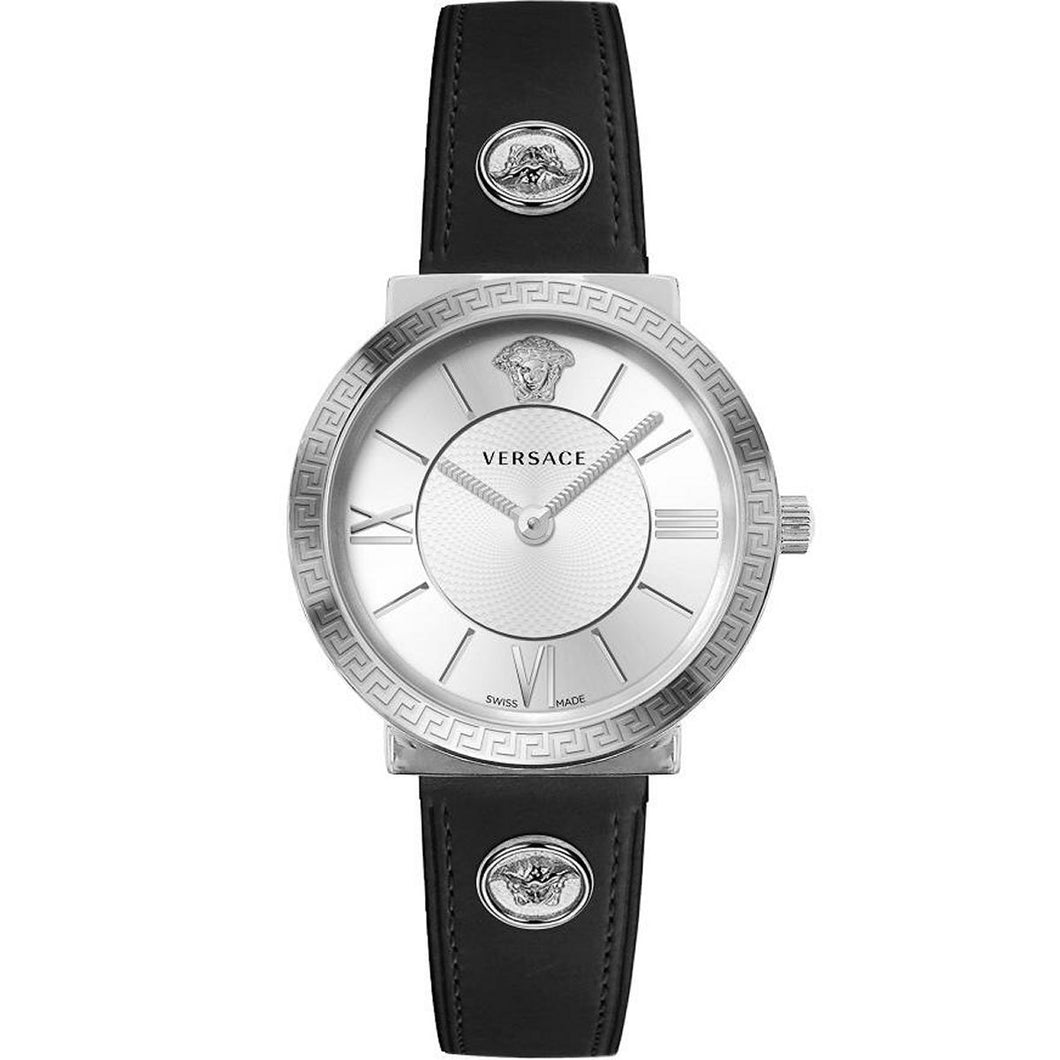 Versace Damen Uhr Armbanduhr Glamour Lady VEVE00119 Leder